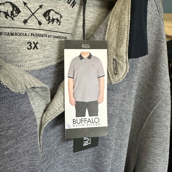 Bundle Of 2 DAVID BITTON BUFFALO 1 Blue And 1 Black - Picture 2 of 3